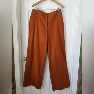 Calvin Klein Women's Terracotta Wide-Leg Pants